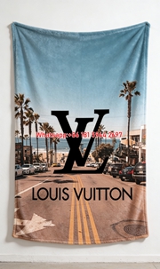 LV Coastal Drive Blanket LV Palm Beach Blvd Throw IMG_3271